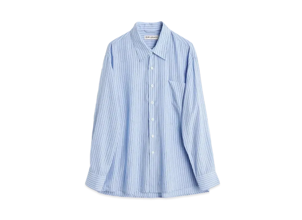 OUR LEGACY Above Shirt Flat Corp Floating Tencel "Blue"