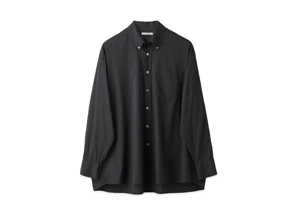 OUR LEGACY Borrowed BD Shirt Voile "Black"
