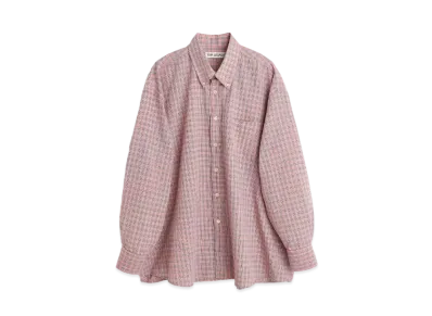 OUR LEGACY Borrowed BD Shirt Kumble Check "Pink"