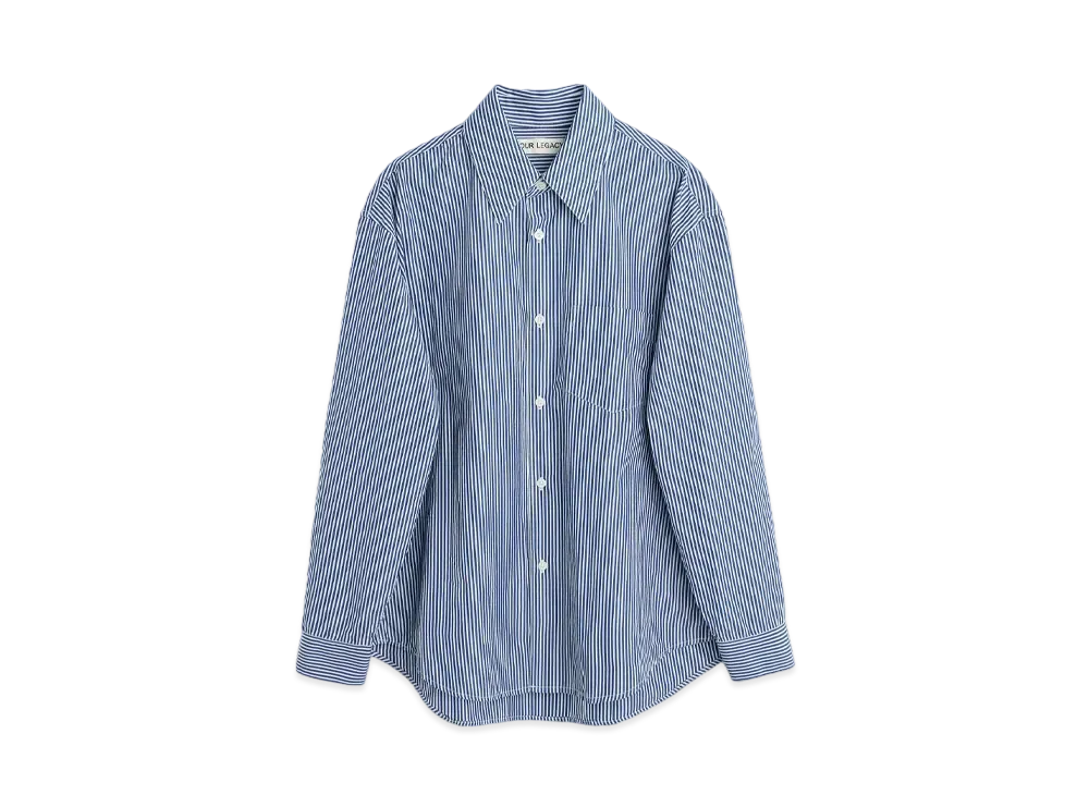 OUR LEGACY Coco 70s Shirt Mid Mgmt Stripe "Blue"