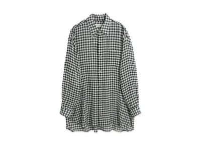 OUR LEGACY Darling Shirt Table Cloth Check "Black/White"