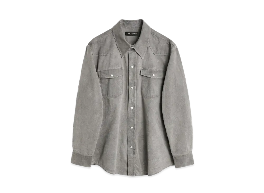 OUR LEGACY Frontier Shirt Wash Denim "Attic Carbon"