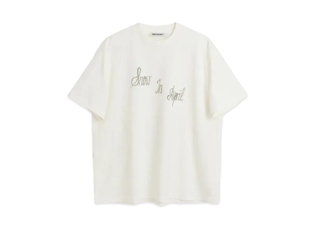 OUR LEGACY Box T-Shirt Ronja Print "White"