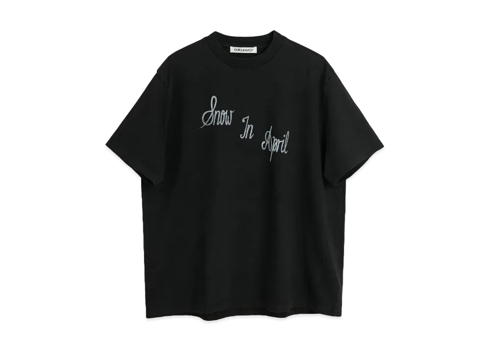 OUR LEGACY Box T-Shirt Ronja Print "Black"