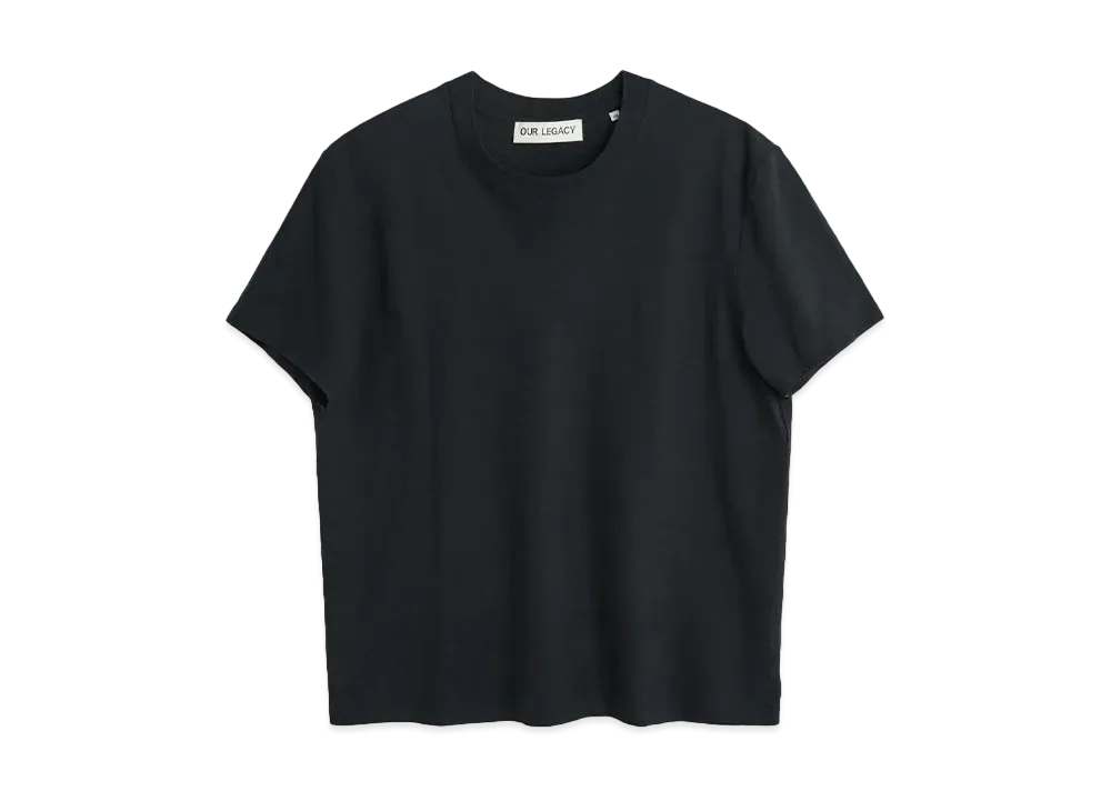 OUR LEGACY Hover T-Shirt Dry Crepe "Black"