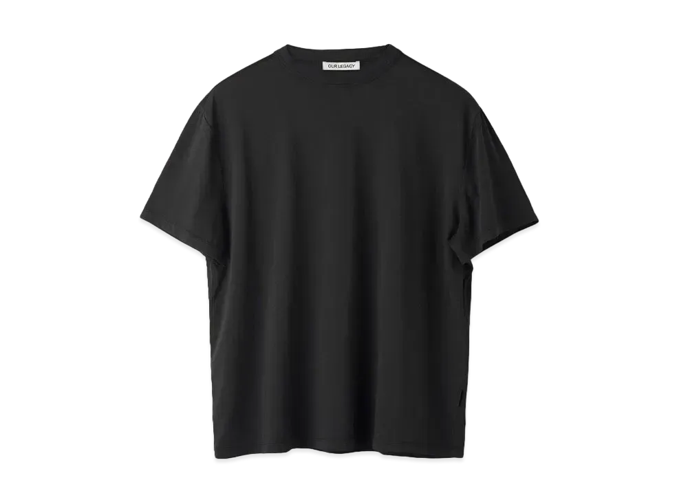 OUR LEGACY New Box T-Shirt Clean Jersey "Black"
