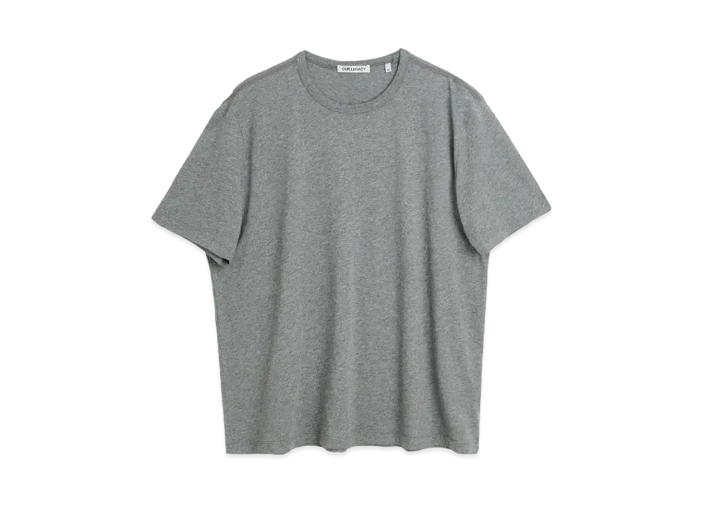 OUR LEGACY New Box T-Shirt Melange Clean Jersey "Grey"