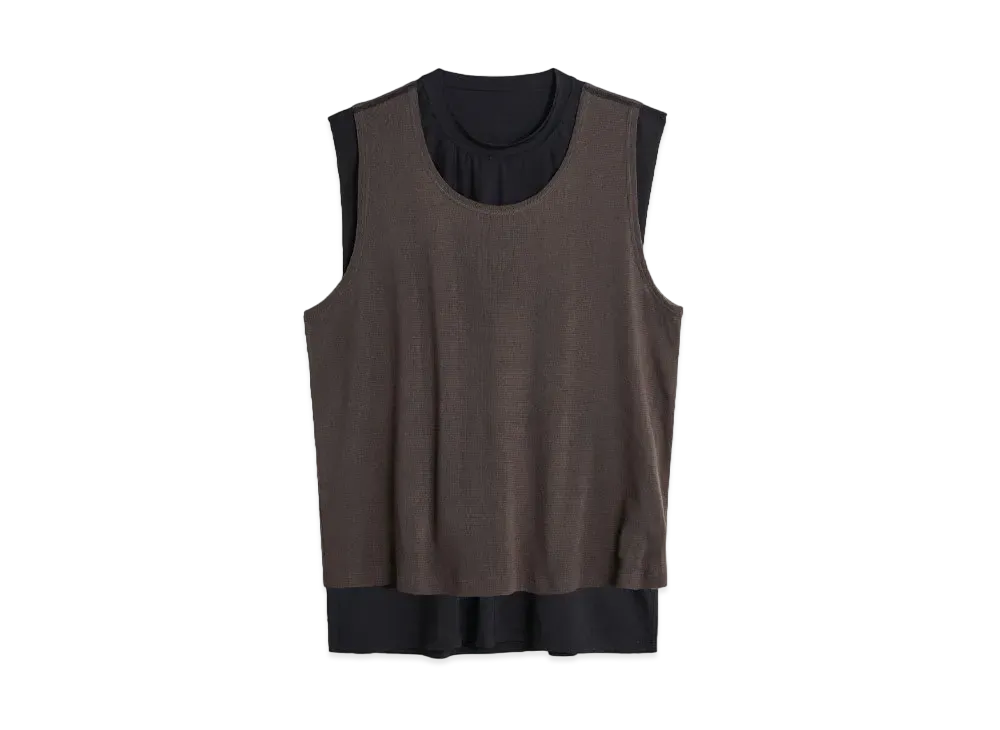 OUR LEGACY Reversible Gravity Tank "Black/Antique Chocolate"