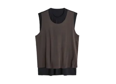 OUR LEGACY Reversible Gravity Tank "Black/Antique Chocolate"