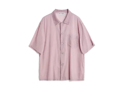 OUR LEGACY Box Shirt Shortsleeve Coated Voile "Dusty Lilac Coated Voile"