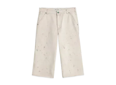 OUR LEGACY Joiner Capri Cut Splatter Denim "Ghost Attic"