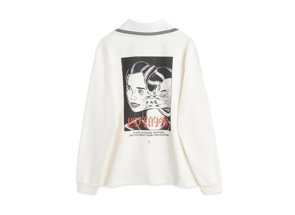 OUR LEGACY Academy Longsleeve Twins Print "White"