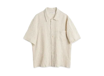 OUR LEGACY Box Shirt Shortsleeve Seersucker "Light Authentic"