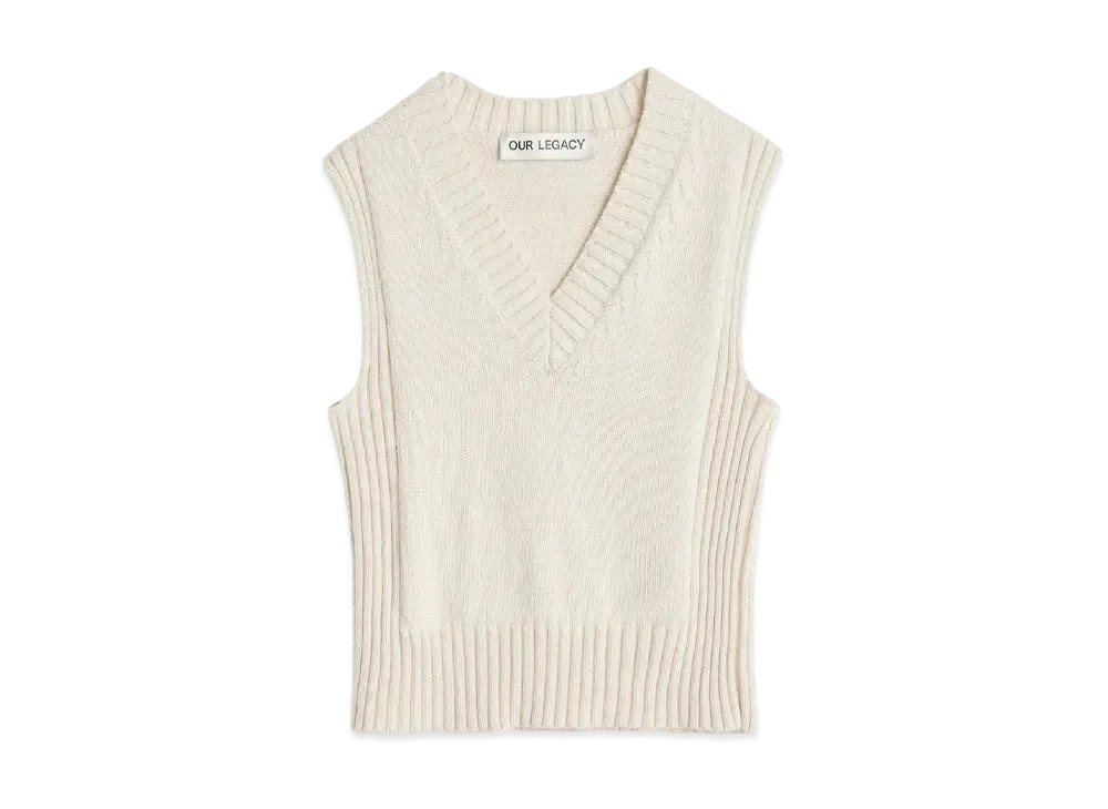 OUR LEGACY Michigan Tank Tousled Cotton "Natural"