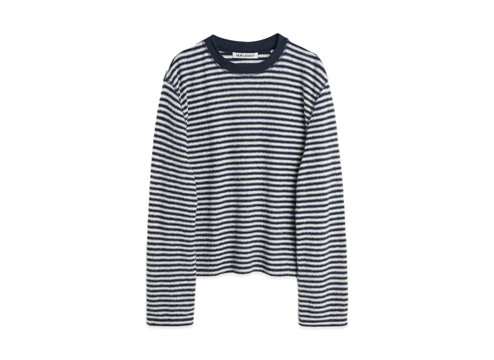 OUR LEGACY Artist Roundneck Brushed Cotton "Malaga Stripe"