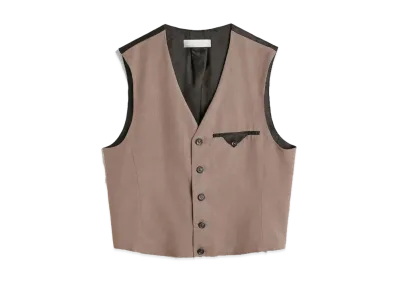 OUR LEGACY Cut Waistcoat Lyo Wool "Muddy Lavender"