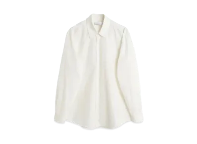 OUR LEGACY Formal Shirt Peached Cupro Poplin "White"