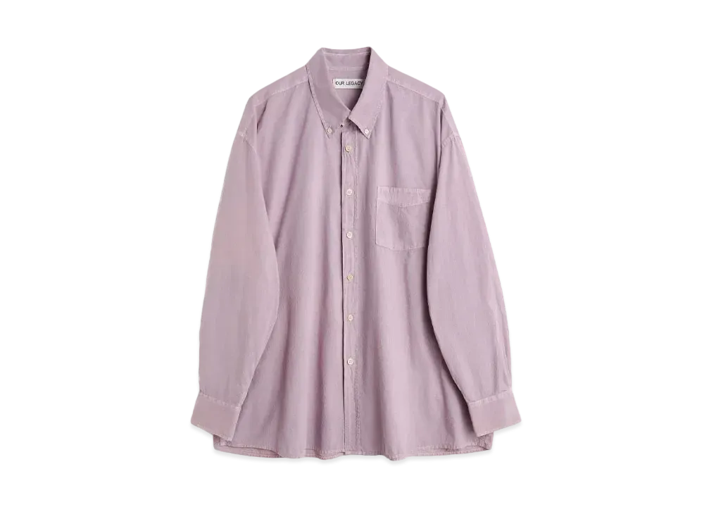 OUR LEGACY Borrowed BD Shirt Cotton Voile "Dusty Lilac"