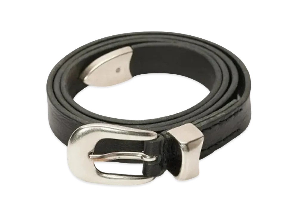 OUR LEGACY Leather Belt 2 Cm "Black"