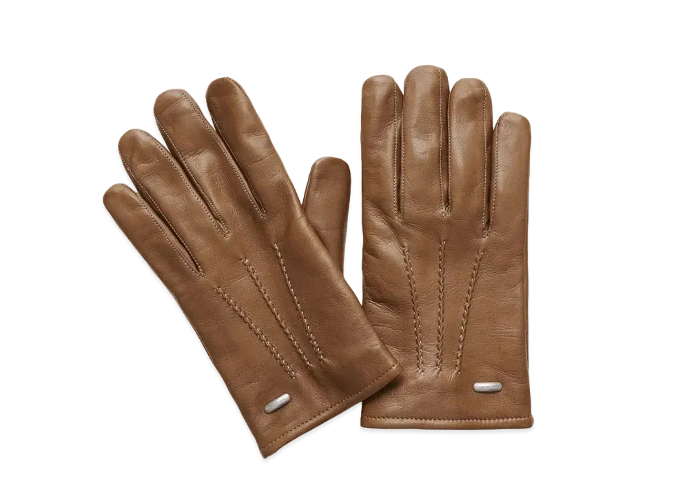 OUR LEGACY His Gloves Leather "Taupe"