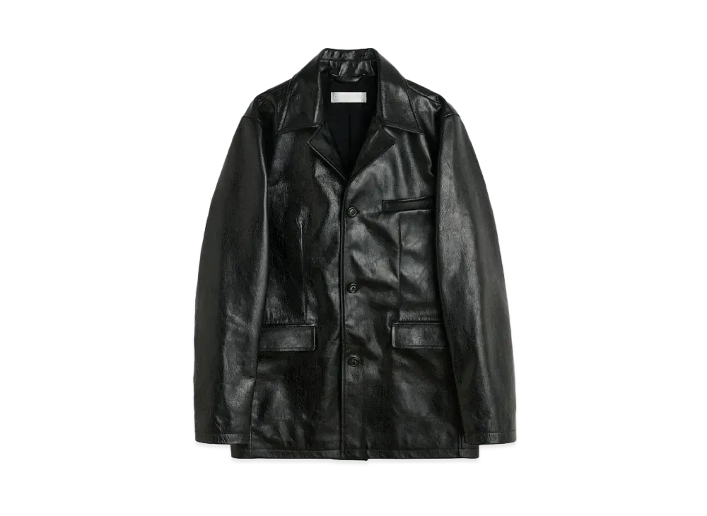 OUR LEGACY Alley Jacket Heavy Grain Leather "Black"