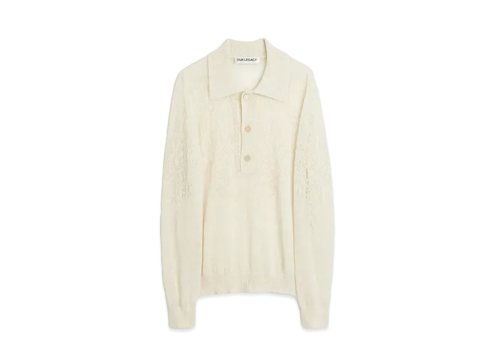 OUR LEGACY Big Piquet Floral Pointille "White"