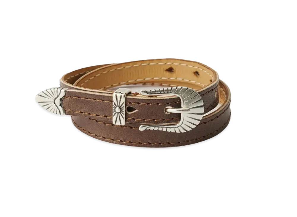 OUR LEGACY Cowboy Wrap Around Leather "Deep Alloy "