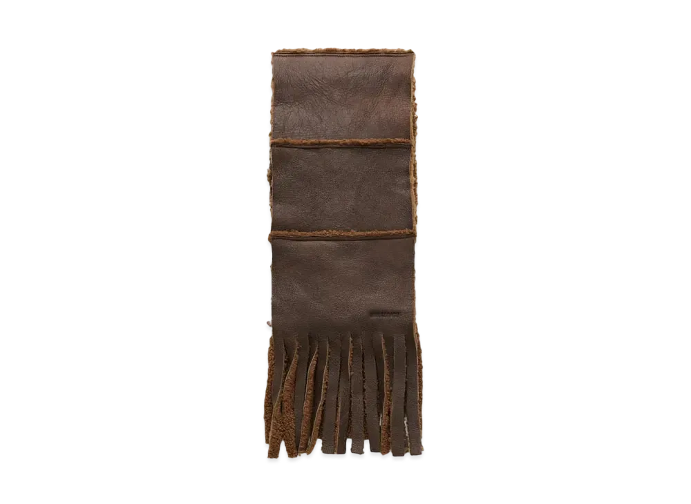 OUR LEGACY Shearling Scarf Rustic Grain Shearling "Brown"