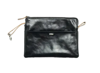 OUR LEGACY Supporter Organizer True Dye Leather "Black"
