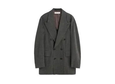 OUR LEGACY Sharp DB Blazer TV Static Mouline Wool "Black"