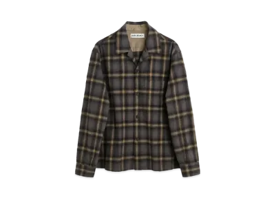 OUR LEGACY Heusen Shirt Check Hairy Flannel "Oyster"