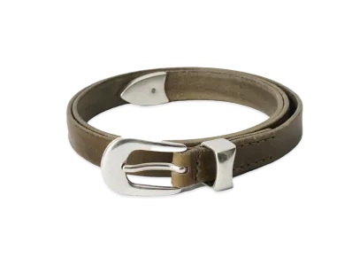 OUR LEGACY 2 CM Belt Leather "Grau"