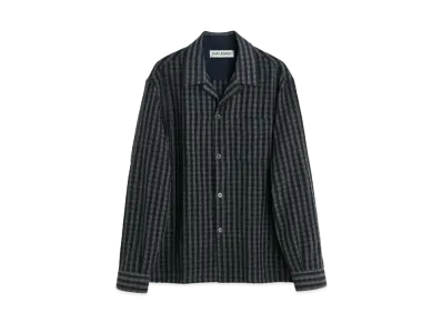 OUR LEGACY Heusen Shirt Principal Check Rural Wool "Black"
