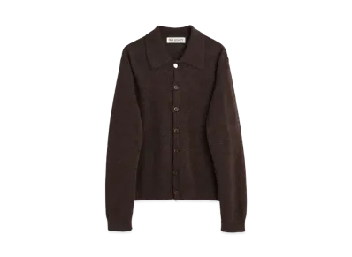 OUR LEGACY Evening Polo Smokey Fuzzy Alpaca "Brown" M4243ES