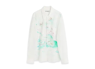 OUR LEGACY Adorn Shirt "Sea View Print Cotton Silk"