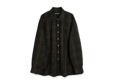 OUR LEGACY Borrowed Shirt "Black Sheer Shadow Check"