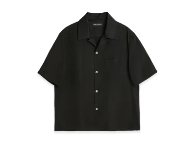 OUR LEGACY Heusen Shirt Shortsleeve "Black All Day Poplin"