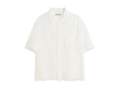 OUR LEGACY Heusen Shirt Shortsleeve "White Flower Embroidery"