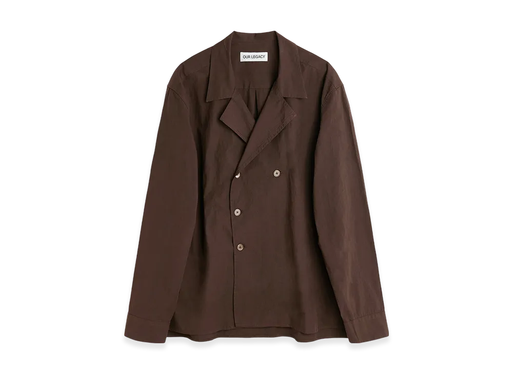 OUR LEGACY Duo Shirt "Hefty Brown Coarse Poplin"