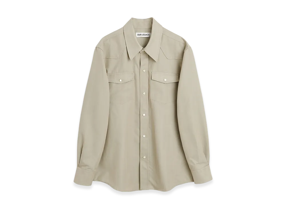 OUR LEGACY Frontier Shirt "Lucid Pistachio Rural Wool"