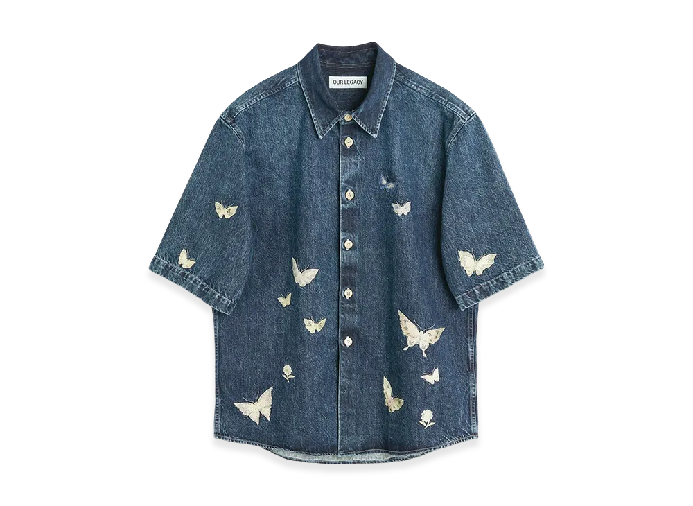 OUR LEGACY Beyond Shirt Shortsleeve "Western Blue Butterfly"