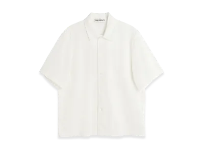 OUR LEGACY Box Shirt Shortsleeve "White Crochet Weave"