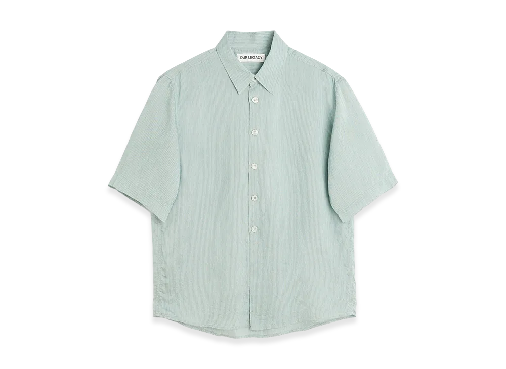 OUR LEGACY Beyond Shirt Shortsleeve "Geo Stripe Ceremonial Viscose"