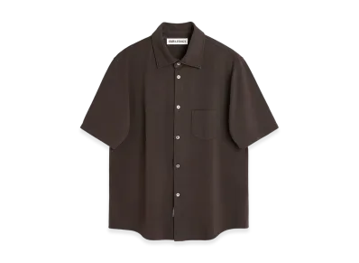 OUR LEGACY Analog Shirt "Deep Brown Super Mall Piquet"