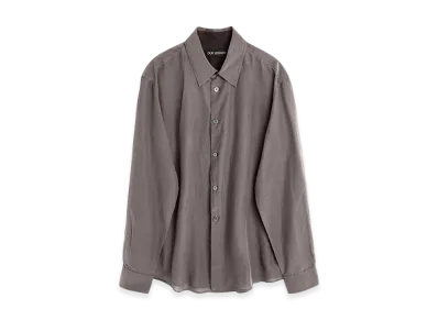 OUR LEGACY Beyond Shirt "Charcoal Bordeaux Cotton Silk"