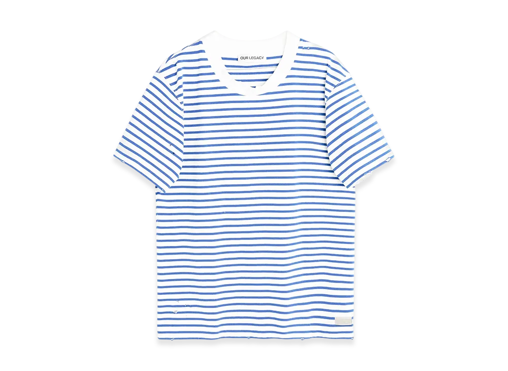 OUR LEGACY Bliss T-Shirt "Genova Stripe Rough Cotton"