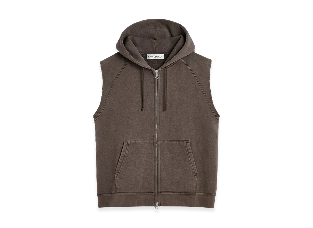 OUR LEGACY Motor Hood Vest "French Sun Fade Hefty Fleece"