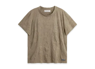 OUR LEGACY Bliss T-Shirt "Olive Crinkle Jersey"