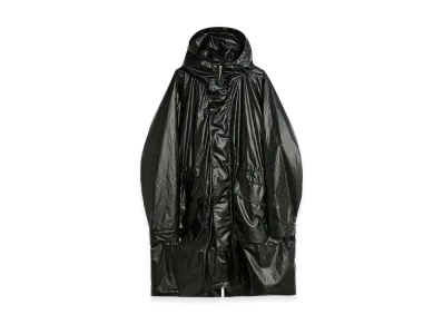 OUR LEGACY Tempesta Parka "Black Rich Pleather Cotton"
