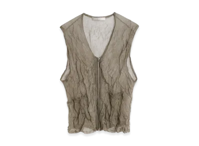 OUR LEGACY Crush Vest "Ash Silk Steel"
